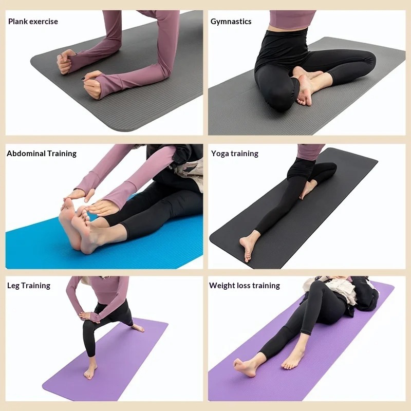 เสื่อโยคะหนาพิเศษ กันลื่น ซับแ - Mat Pilates Yoga บทวิจารณ์และราคา